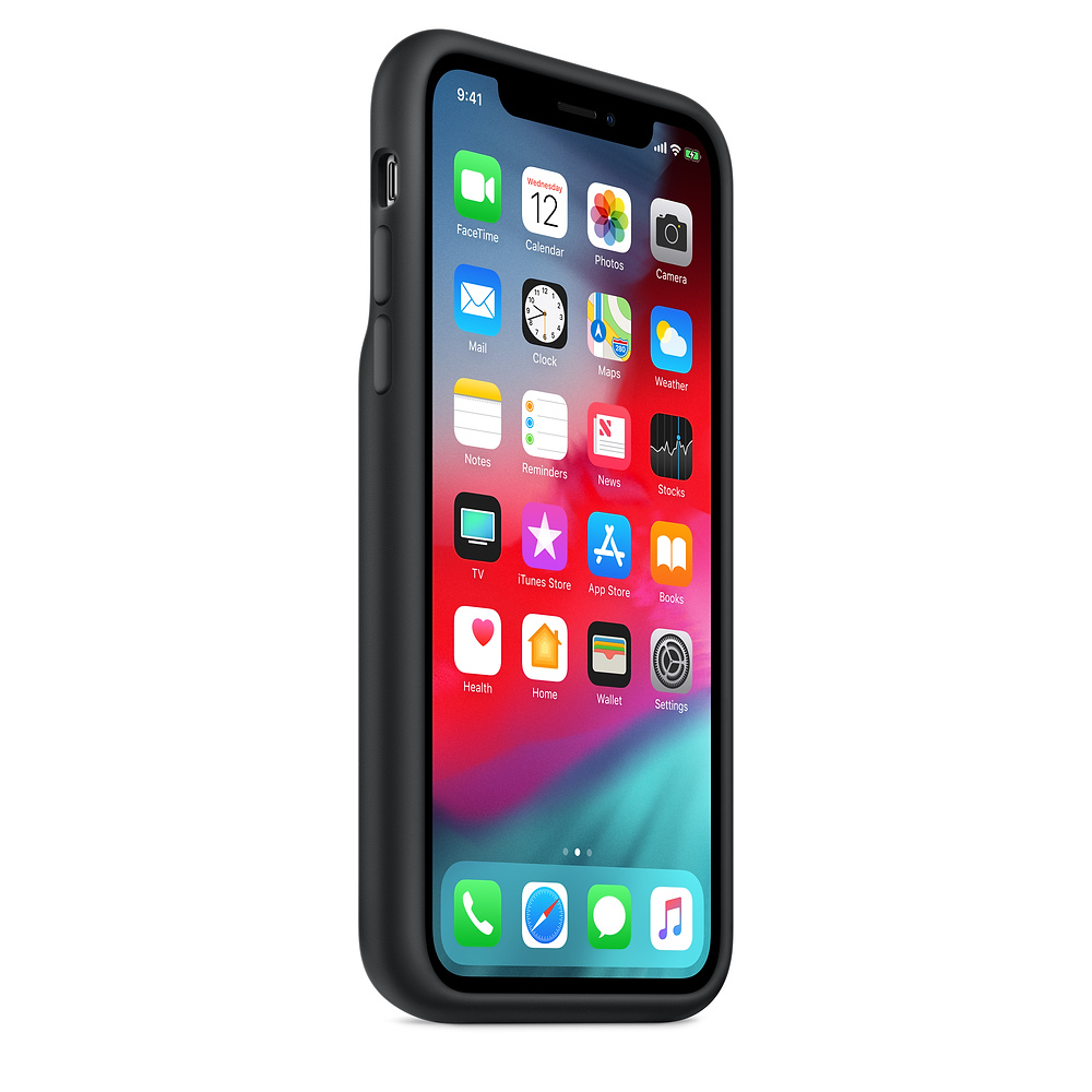 Силиконовый чехол-аккумулятор Apple iPhone XS Smart Battery Case Black (MRXK2ZM/A) для iPhone Xs