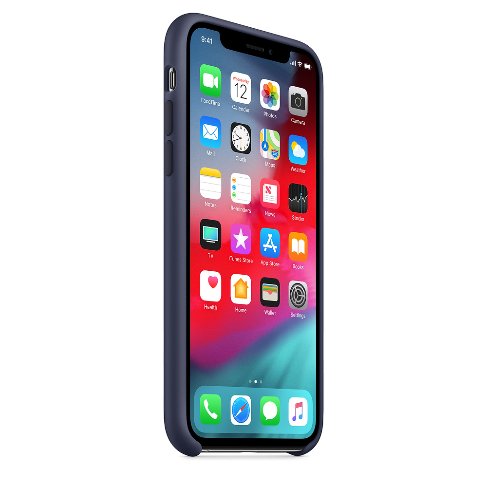 Силиконовый чехол Apple iPhone XS Silicone Case - Midnight Blue (MRW92ZM/A) для iPhone XS