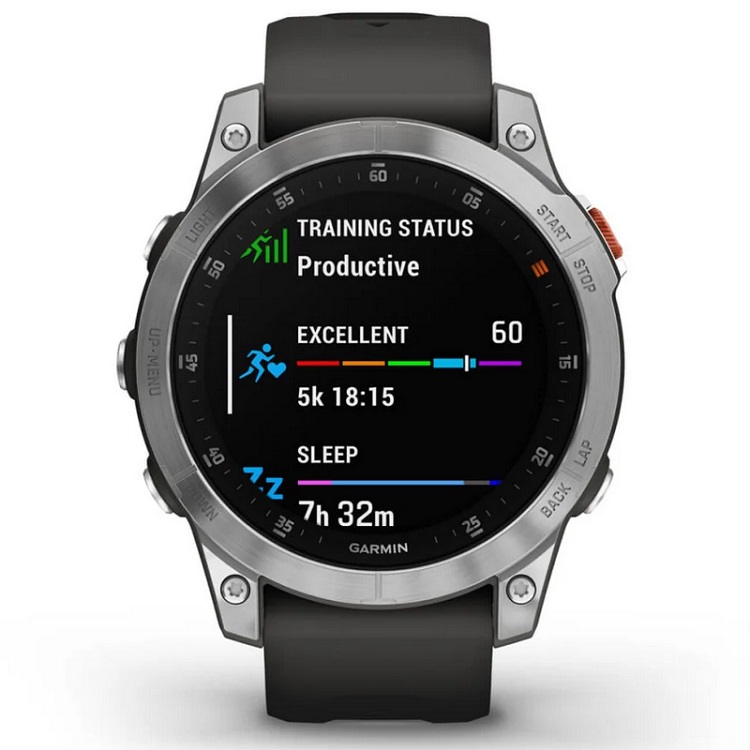 Умные часы Garmin epix (Gen 2) Standard Edition Slate Steel (010-02582-01)