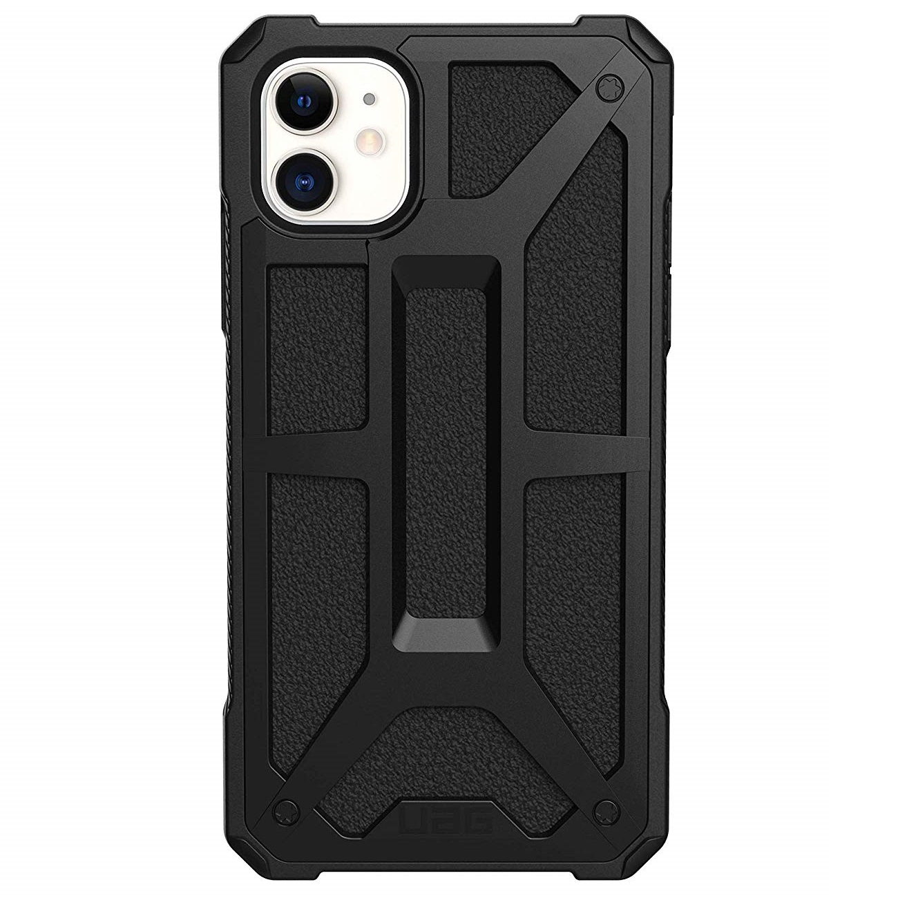 Противоударный защитный чехол UAG Monarch Black Leather для iPhone 11