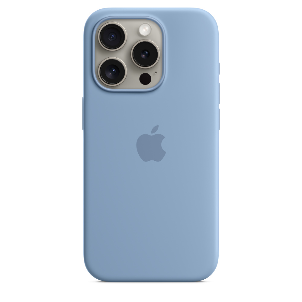 Силиконовый чехол Apple iPhone 15 Pro Silicone Case with MagSafe - Winter Blue (MT1L3ZM/A) для iPhone 15 Pro