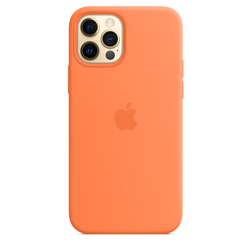 Силиконовый чехол Apple iPhone 12/12 Pro Silicone Case with MagSafe - Kumquat (MHKY3ZE/A) для iPhone 12/12 Pro