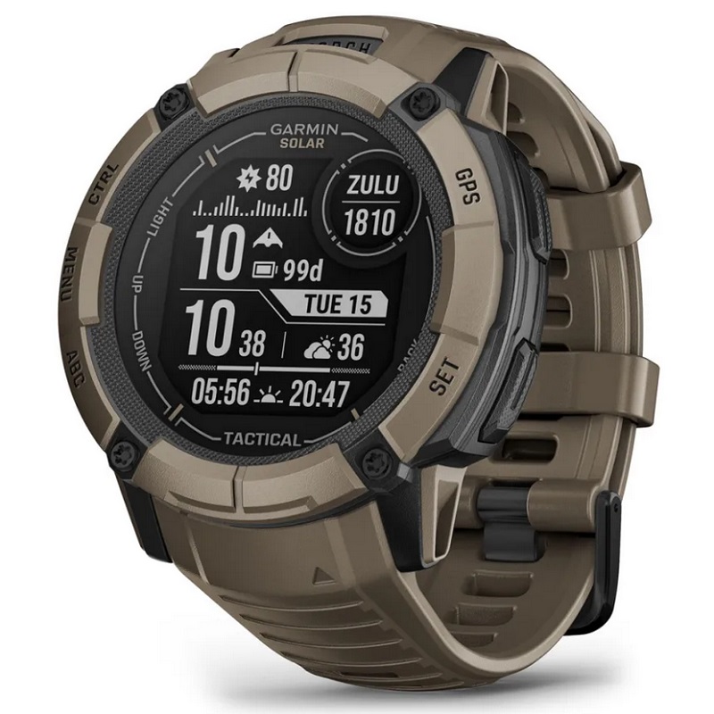 Умные часы Garmin Instinct 2X Solar - Tactical Edition, Coyote Tan (010-02805-02)