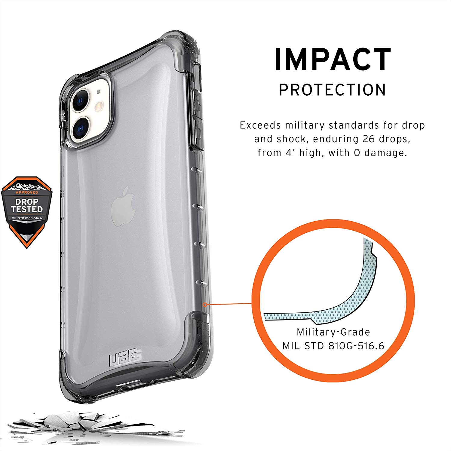 Чехол UAG Plyo Series Case Ice для iPhone 11