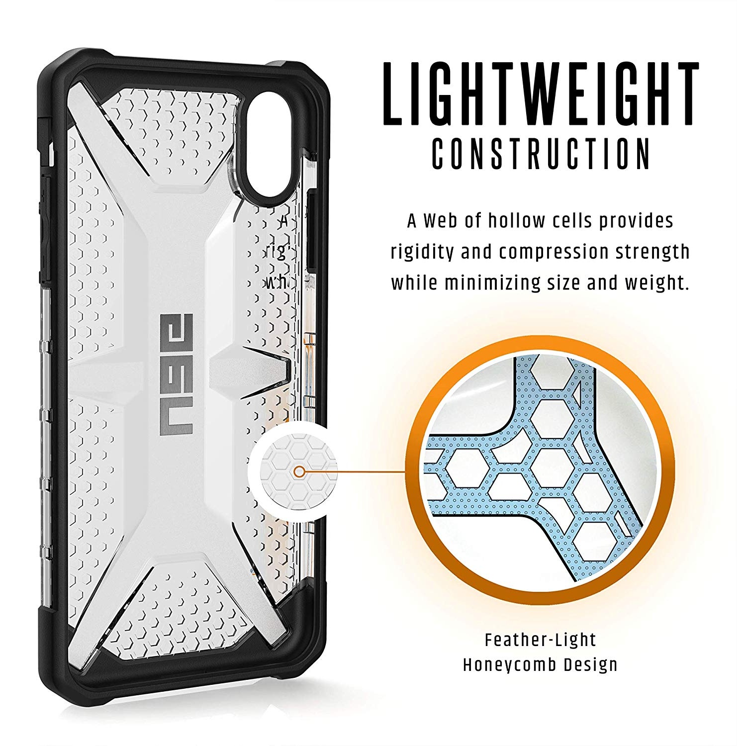 Противоударный защитный чехол UAG Plasma Ice для iPhone XS Max