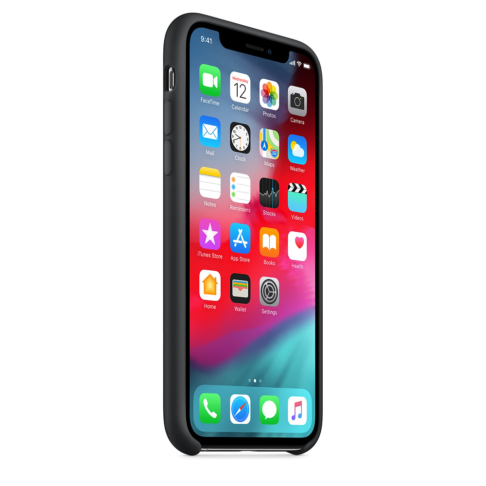 Силиконовый чехол Apple iPhone XS Silicone Case - Black (MRW72ZM/A) для iPhone XS