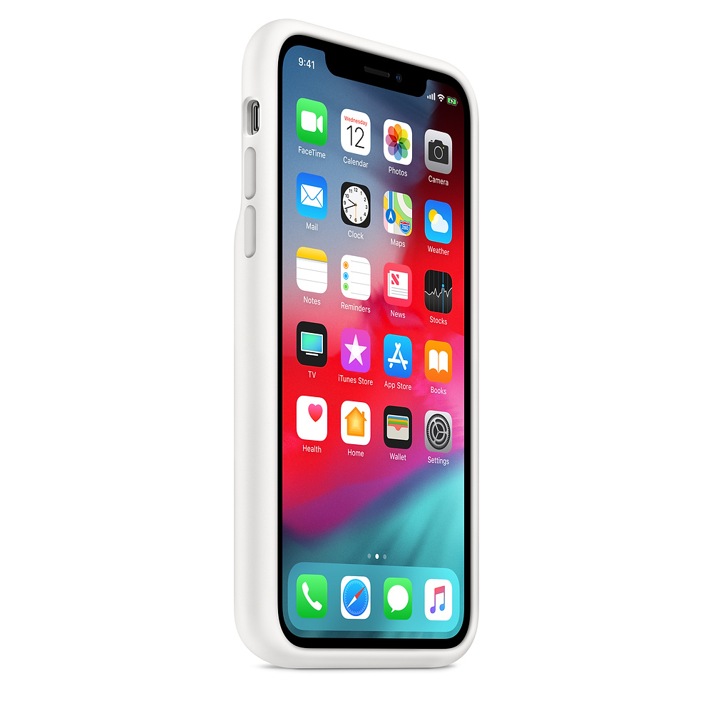 Силиконовый чехол-аккумулятор Apple iPhone XS Smart Battery Case White (MRXL2ZM/A) для iPhone Xs