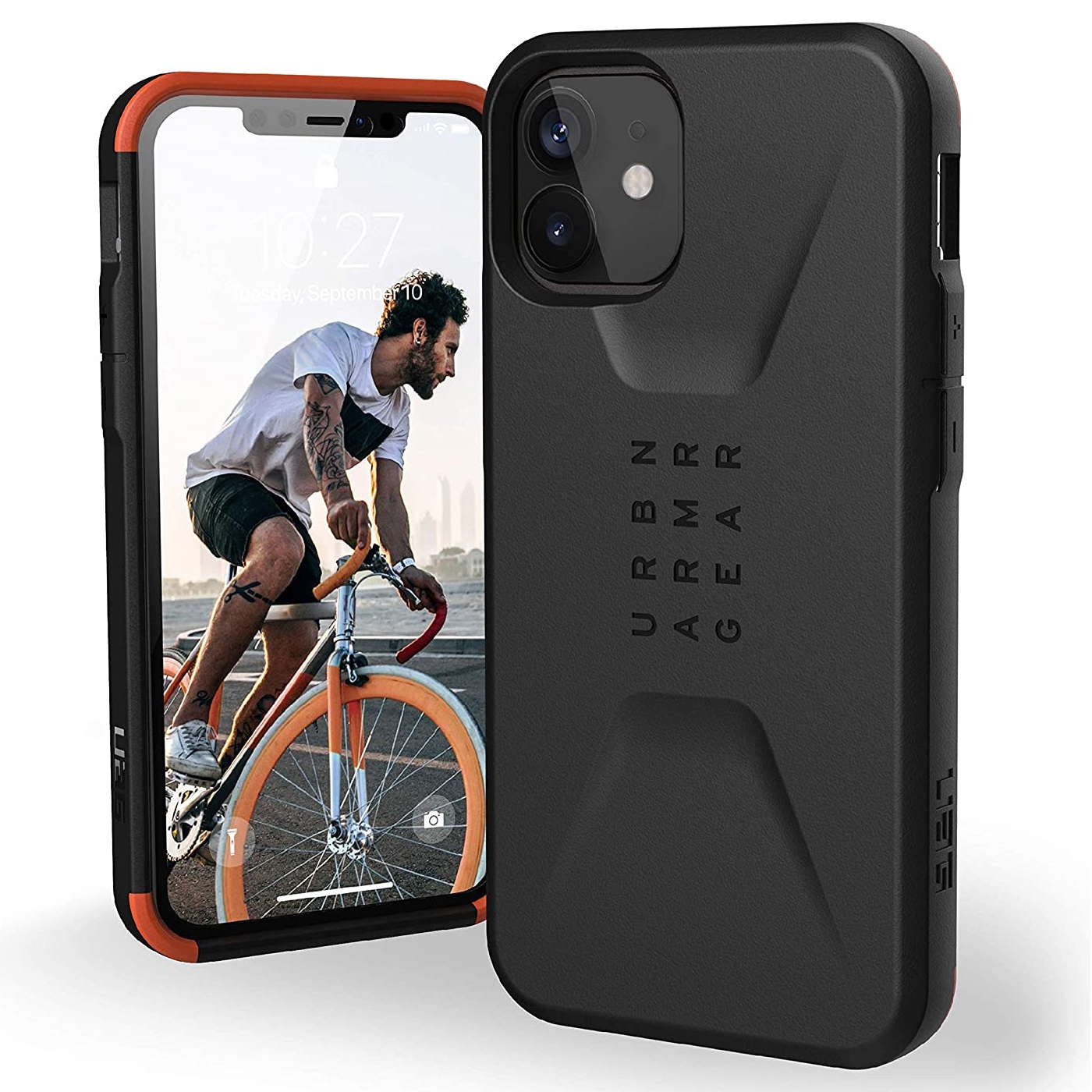 Противоударный защитный чехол UAG Civilian Black для iPhone 12 mini