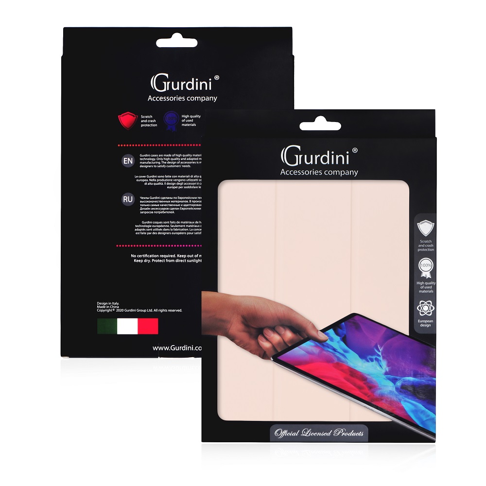 Чехол-книжка Gurdini Milano Series (pen slot) для iPad 10.9 (2022) Pink Sand