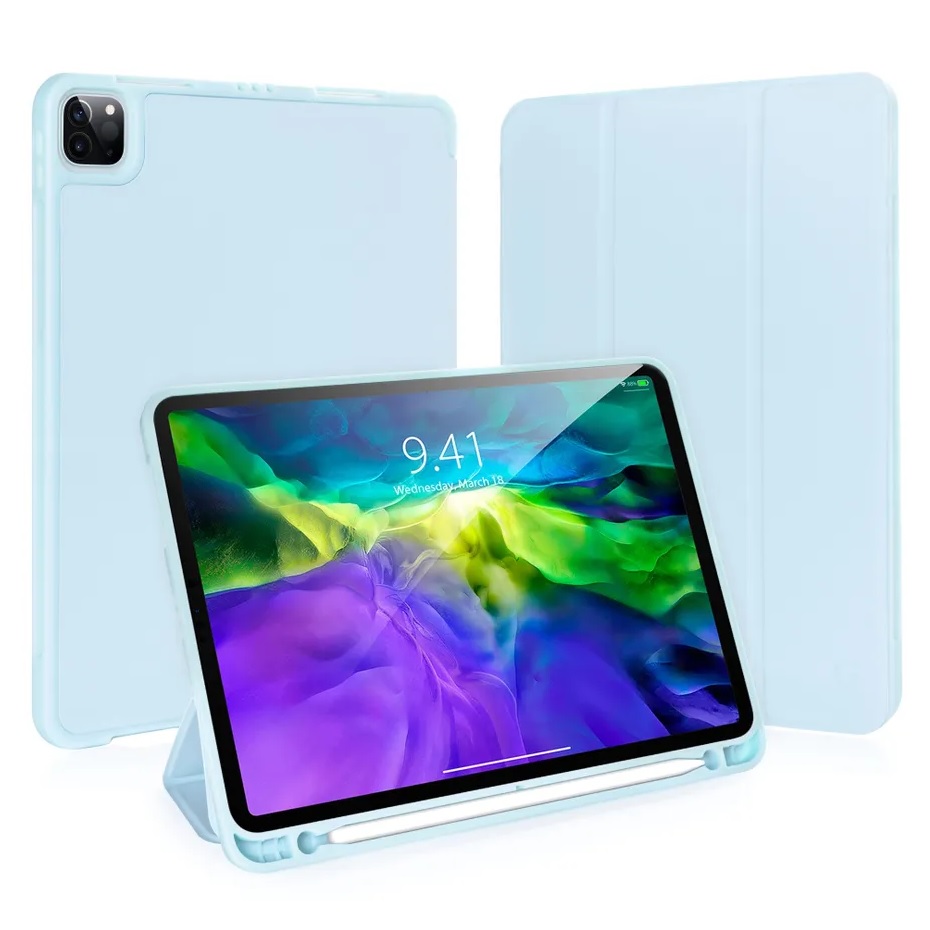 Чехол-книжка Gurdini Milano Series (pen slot) для iPad Pro 12.9 (2020-2022)/Air 13 (2024) Cloud Blue