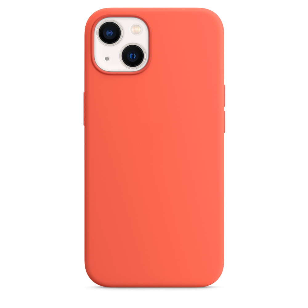 Силиконовый чехол Naturally Silicone Case with MagSafe Nectarine для iPhone 13