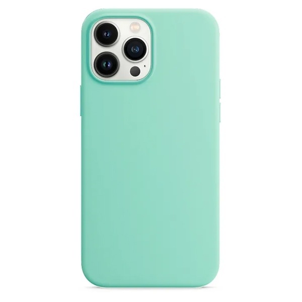 Силиконовый чехол Naturally Silicone Case Mint для iPhone 13 Pro Max