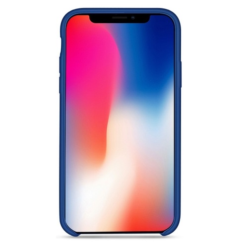 Чехол-накладка Hoco Silicone Case Navy Blue для iPhone X