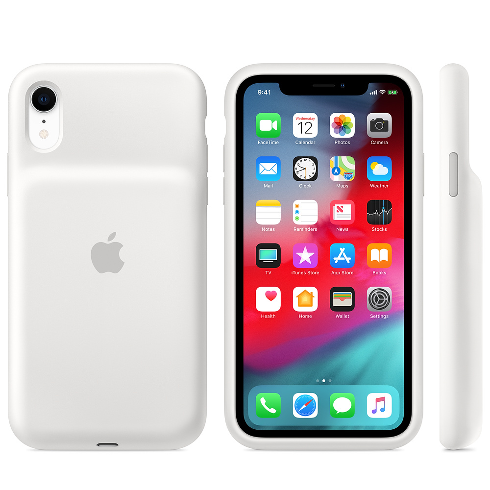 Силиконовый чехол-аккумулятор Apple iPhone XR Smart Battery Case White (MU7N2ZM/A) для iPhone XR