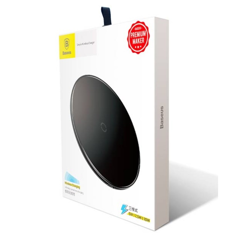 Беспроводная зарядка Baseus Simple Wireless Charger Black