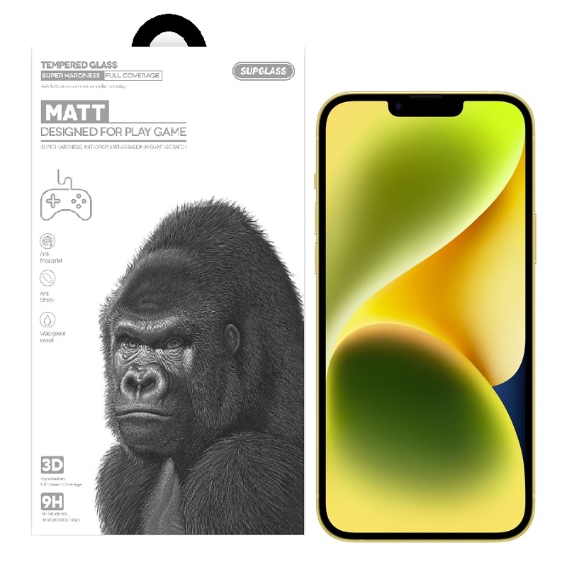 Защитное стекло SupGlass 2.5D Full Cover Matte для iPhone 13/13 Pro/14