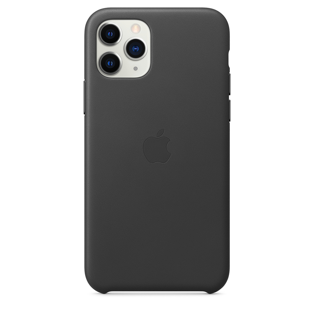 Кожаный чехол Apple iPhone 11 Pro Leather Case - Black (MWYE2ZM/A) для iPhone 11 Pro