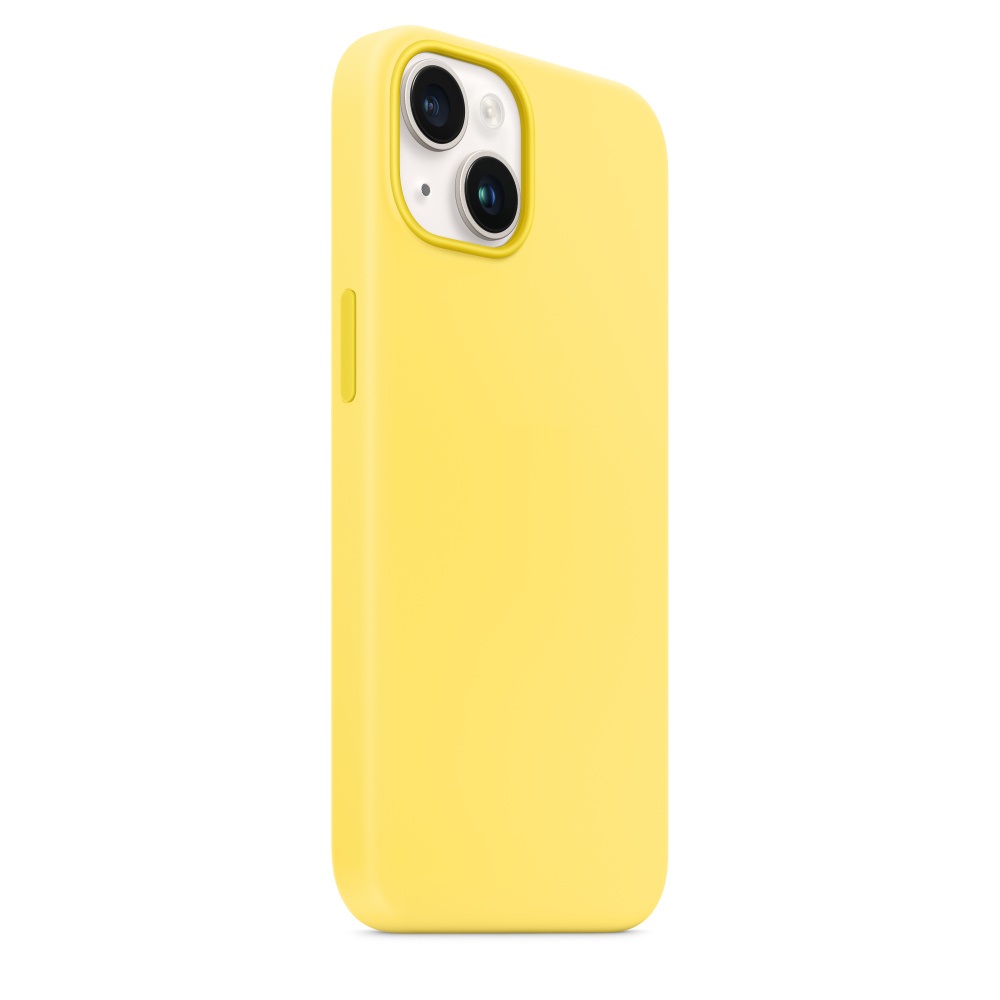 Силиконовый чехол Naturally Silicone Case with MagSafe Canary Yellow для iPhone 14