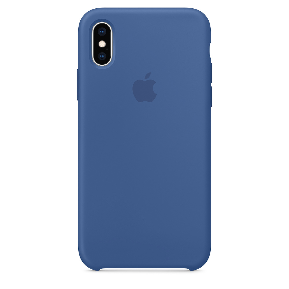 Силиконовый чехол Apple iPhone XS Silicone Case - Delft Blue (MVF12ZM/A) для iPhone XS