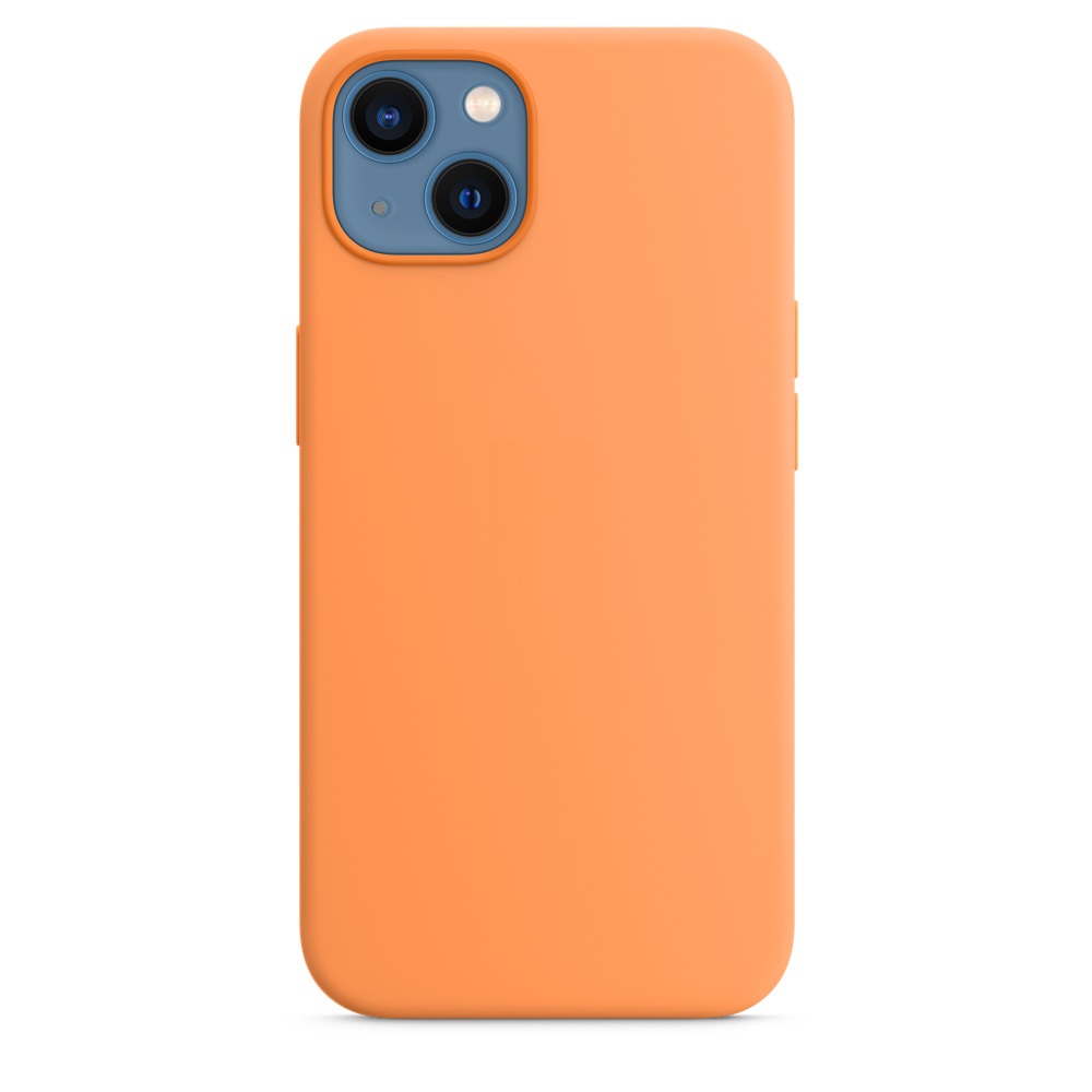 Силиконовый чехол Naturally Silicone Case with MagSafe Marigold для iPhone 13