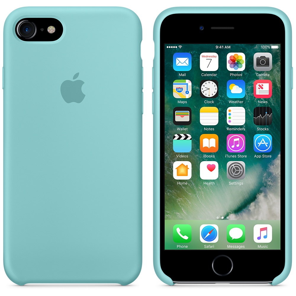 Силиконовый чехол Apple iPhone 7 Silicone Case Sea Blue (MMX02ZM/A) для iPhone 7/iPhone 8/SE (2020)