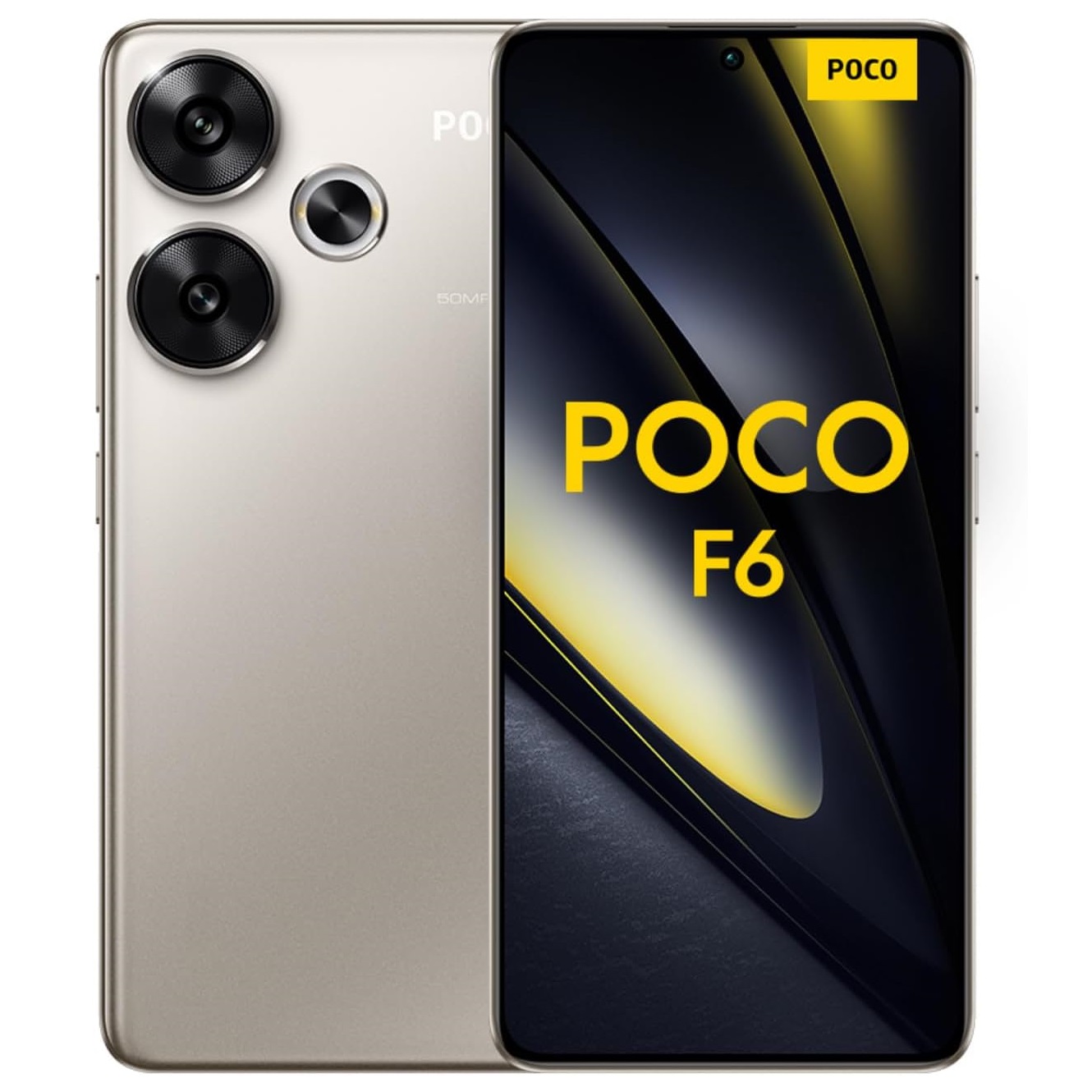 Смартфон Xiaomi POCO F6 8/256 ГБ Global, Dual nano SIM, титановый