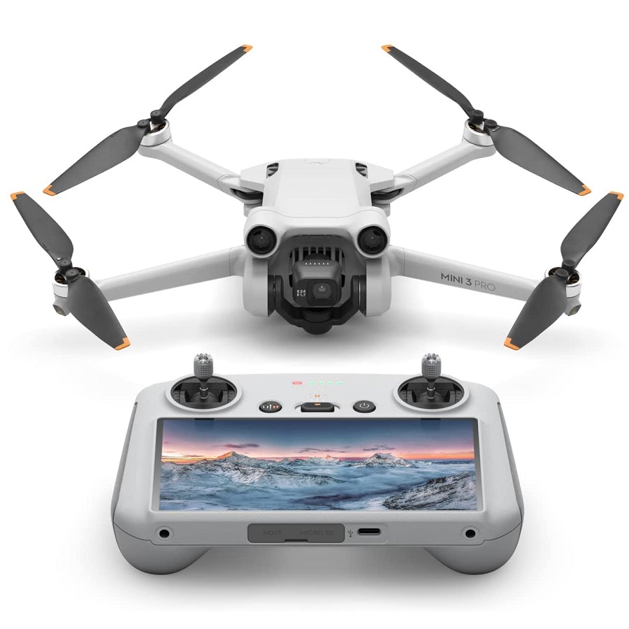 Квадрокоптер DJI Mini 3 Pro (DJI RC), серый