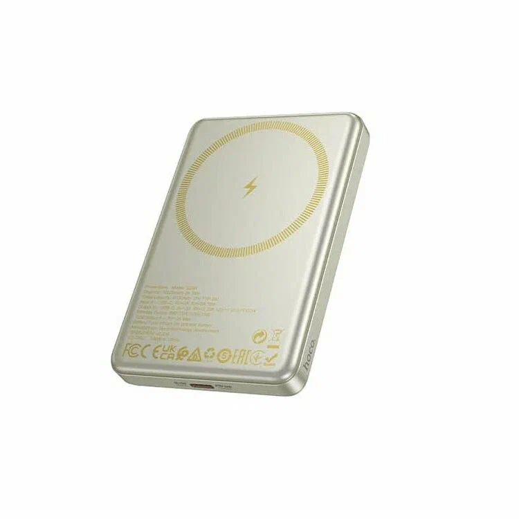 Внешний аккумулятор HOCO 5000 mAh Magnetic Magsafe 20W (Q26) Titanium Gold