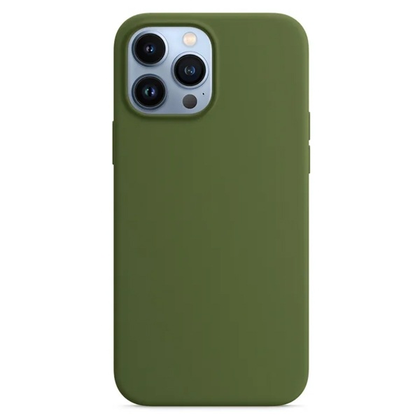 Силиконовый чехол Naturally Silicone Case Olive для iPhone 13 Pro