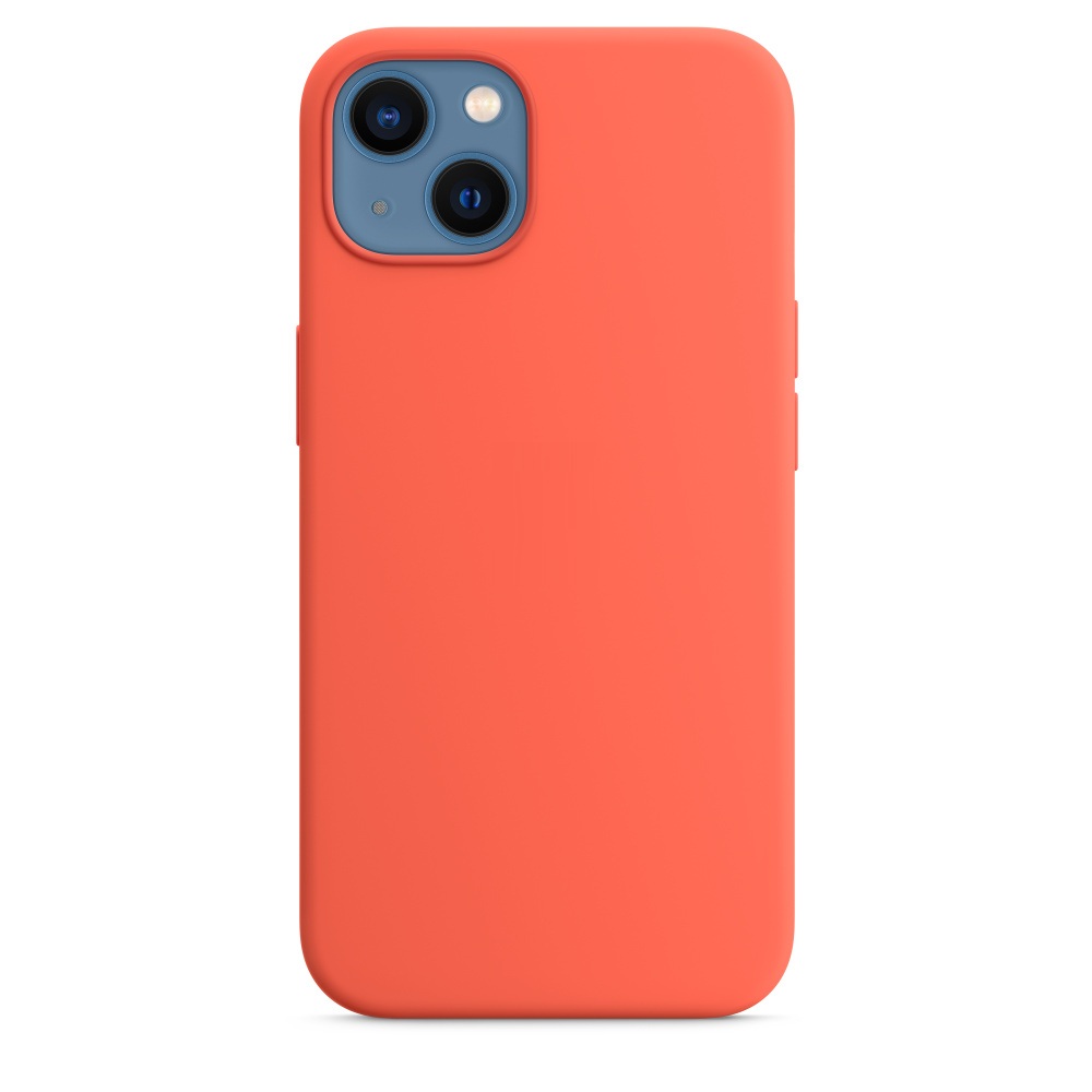 Силиконовый чехол Naturally Silicone Case with MagSafe Nectarine для iPhone 13