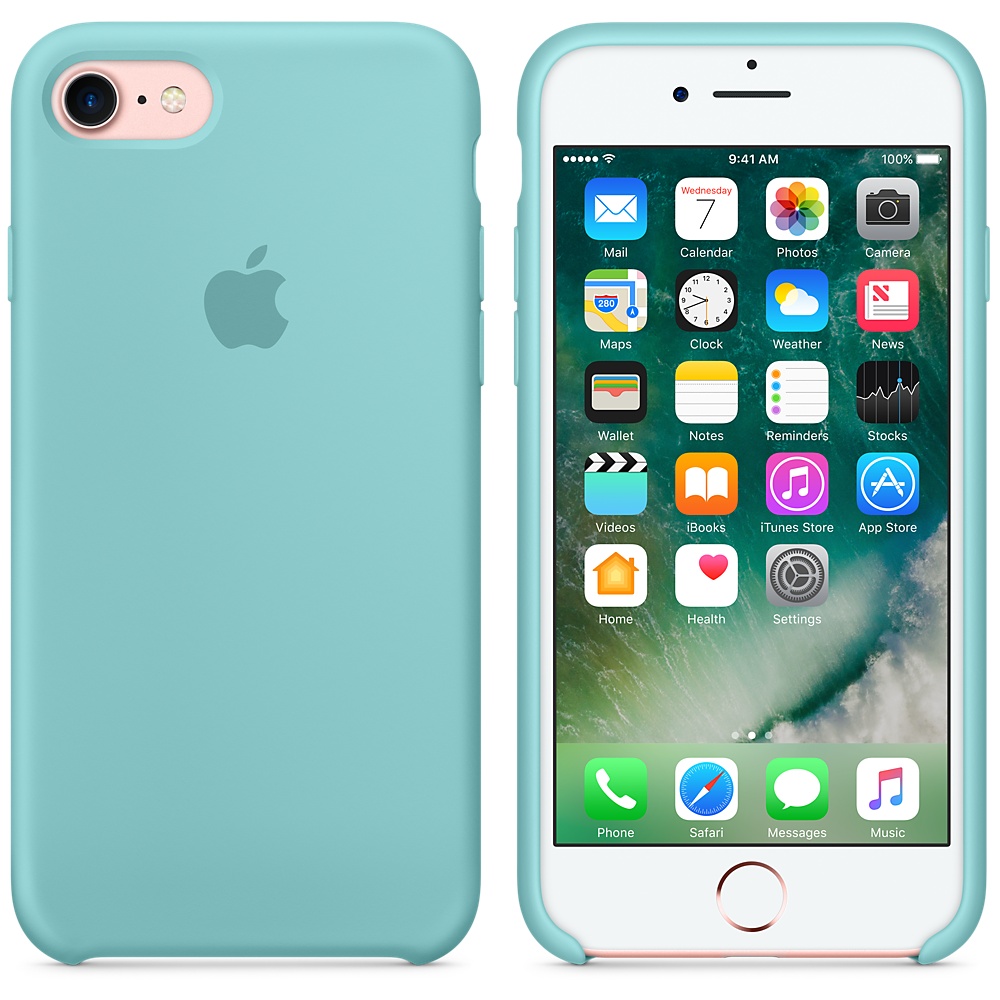 Силиконовый чехол Apple iPhone 7 Silicone Case Sea Blue (MMX02ZM/A) для iPhone 7/iPhone 8/SE (2020)