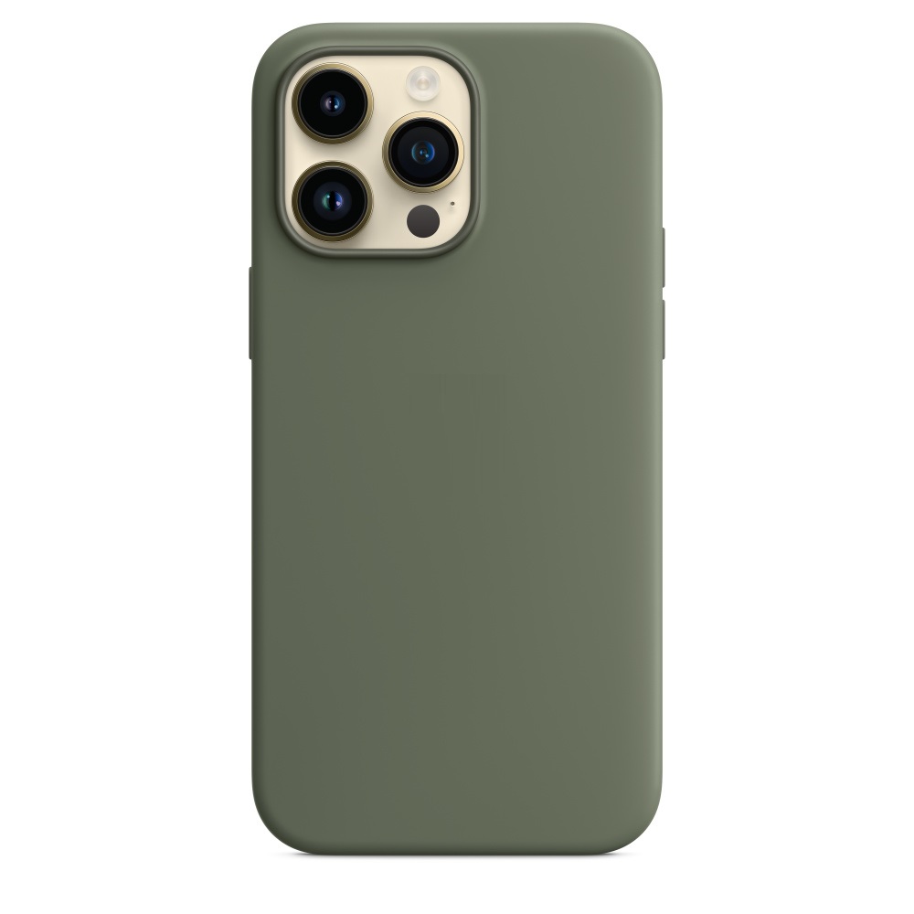 Силиконовый чехол Naturally Silicone Case with MagSafe Olive для iPhone 14 Pro Max