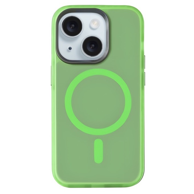 Чехол Gurdini Nano Series with Magsafe Green для iPhone 15 Plus