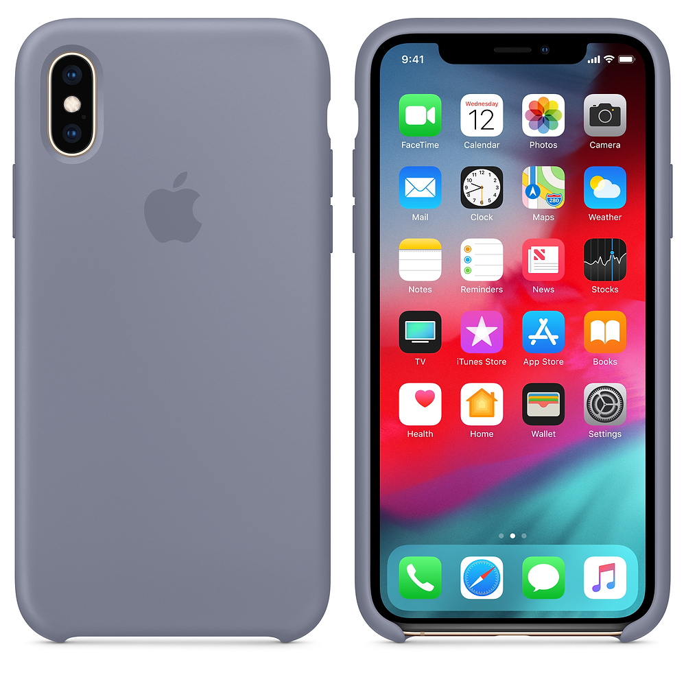 Силиконовый чехол Apple iPhone XS Silicone Case - Lavender Gray (MTFC2ZM/A) для iPhone XS