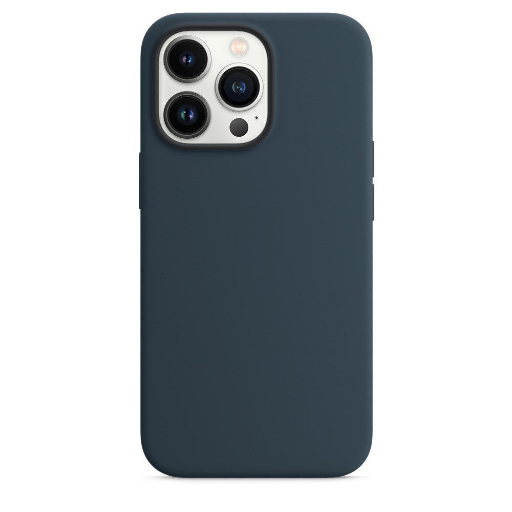 Силиконовый чехол Naturally Silicone Case with MagSafe Abyss Blue для iPhone 13 Pro