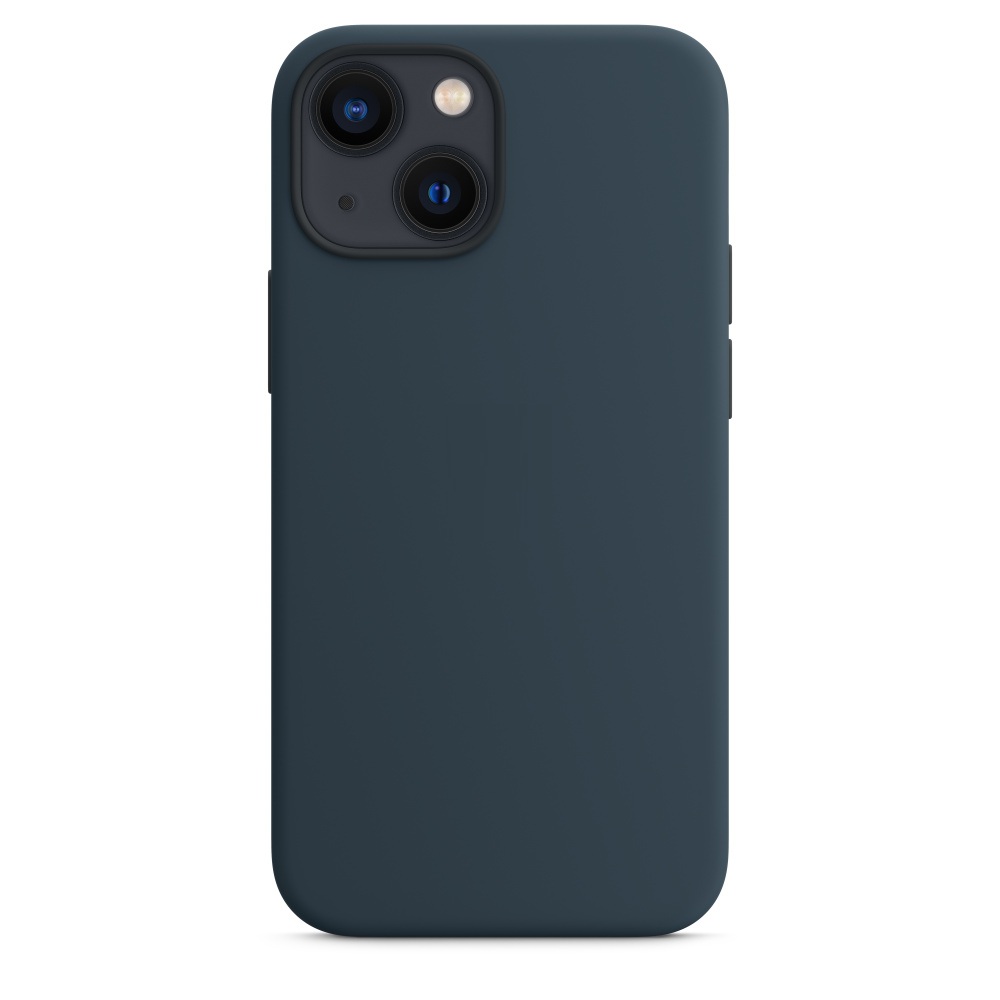 Силиконовый чехол Naturally Silicone Case with MagSafe Abyss Blue для iPhone 13 mini