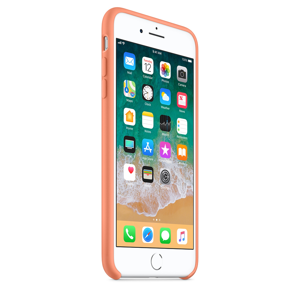 Силиконовый чехол Apple iPhone 8 Plus Silicone Case Peach (MRR82ZM/A) для iPhone 7 Plus/iPhone 8 Plus