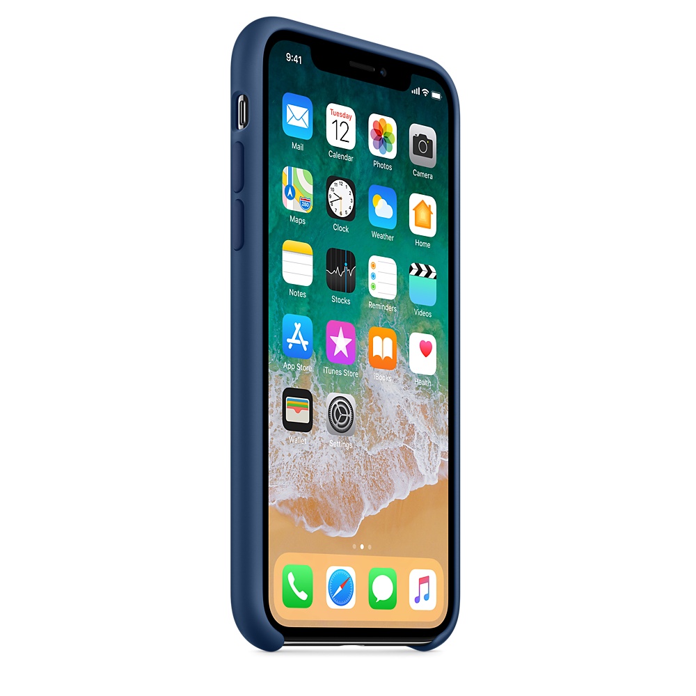 Силиконовый чехол Apple iPhone X Silicone Case - Blue Cobalt (MQT42ZM/A) для iPhone X