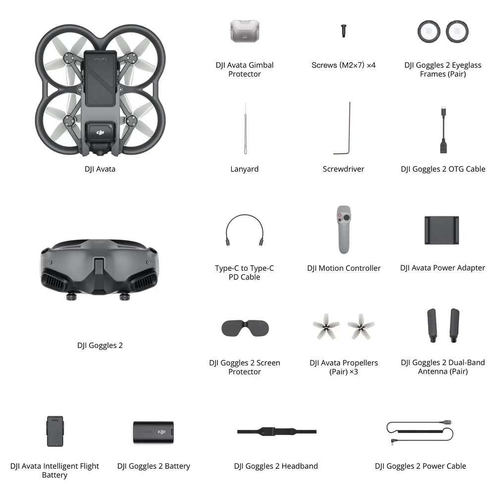 Квадрокоптер DJI Avata Pro-View Combo