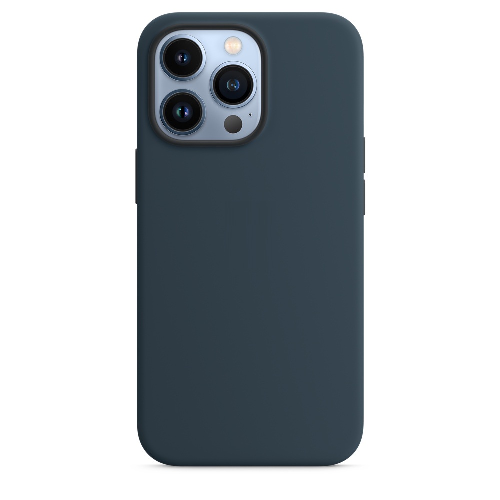 Силиконовый чехол Naturally Silicone Case with MagSafe Abyss Blue для iPhone 13 Pro