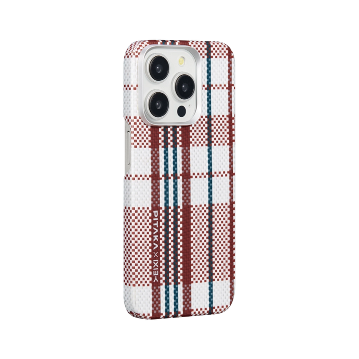 Чехол Pitaka MagEZ Case 5 для iPhone 15 Pro (6.1) Red/White and blue lines