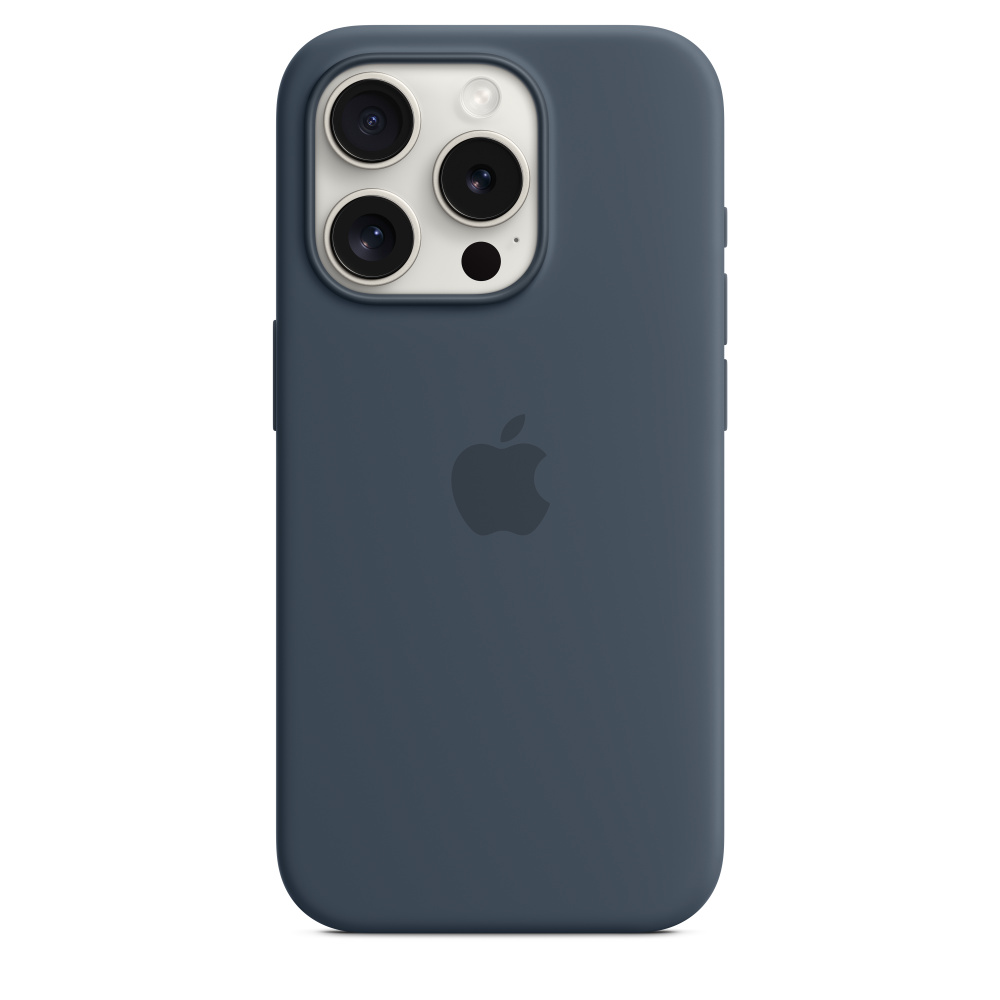 Силиконовый чехол Apple iPhone 15 Pro Silicone Case with MagSafe - Storm Blue (MT1D3ZM/A) для iPhone 15 Pro