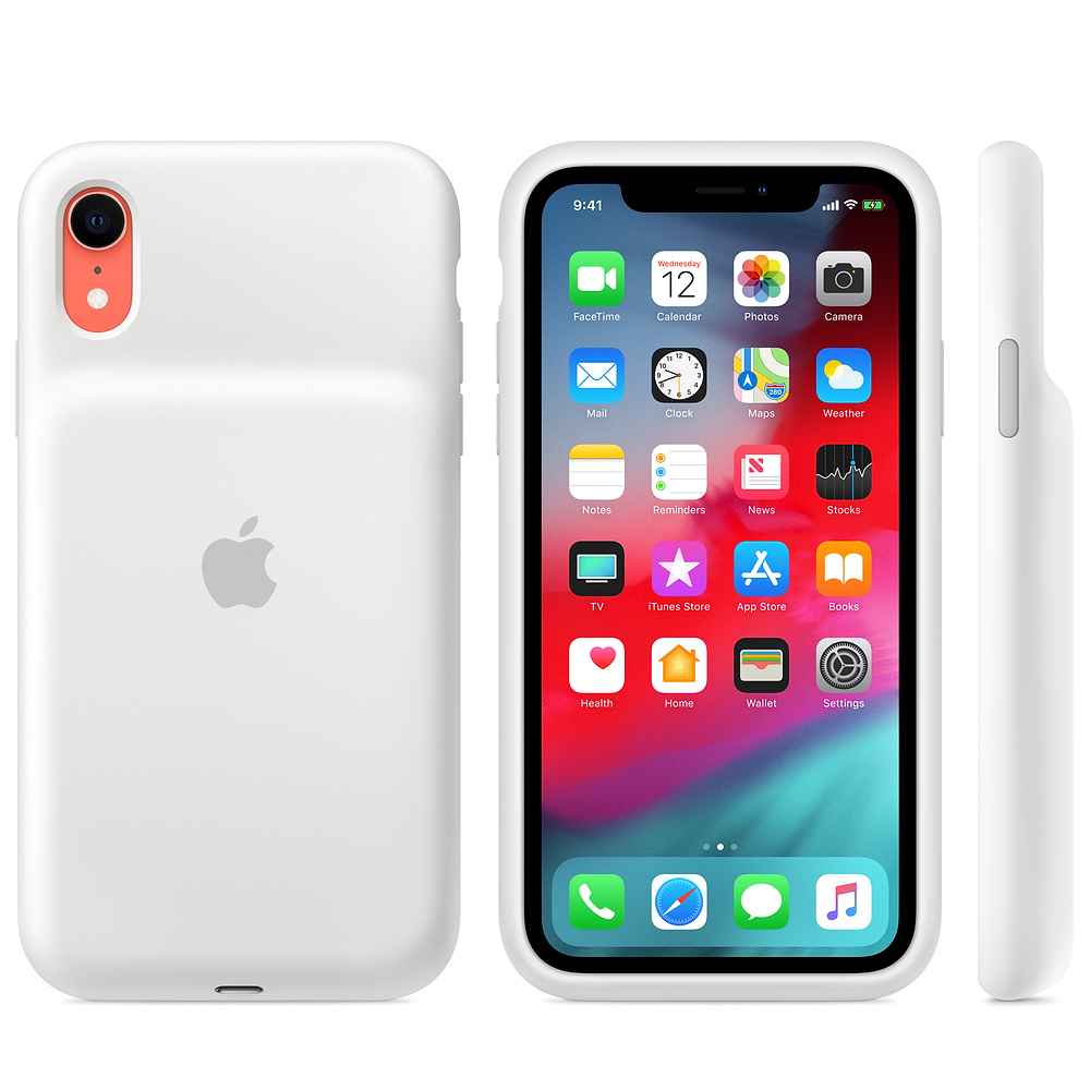 Силиконовый чехол-аккумулятор Apple iPhone XR Smart Battery Case White (MU7N2ZM/A) для iPhone XR