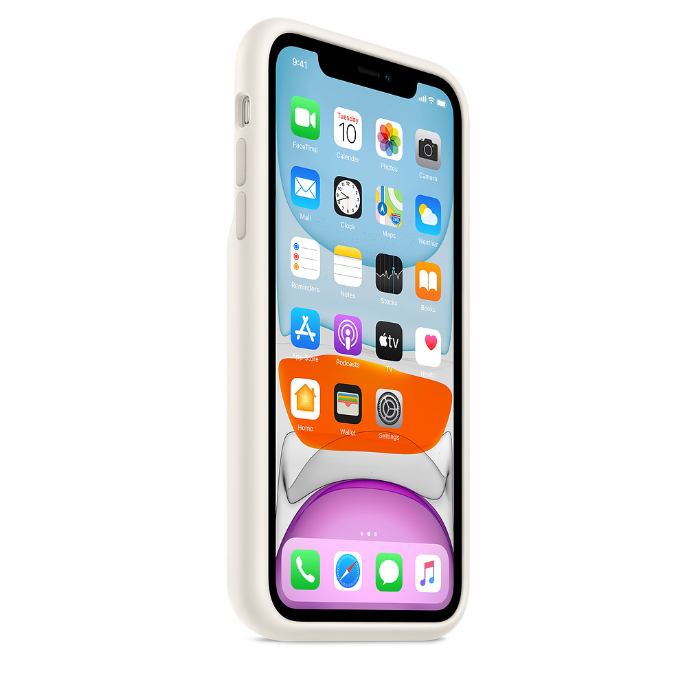 Силиконовый чехол-аккумулятор Apple Smart Battery Case Soft White (MWVJ2ZM/A) для iPhone 11