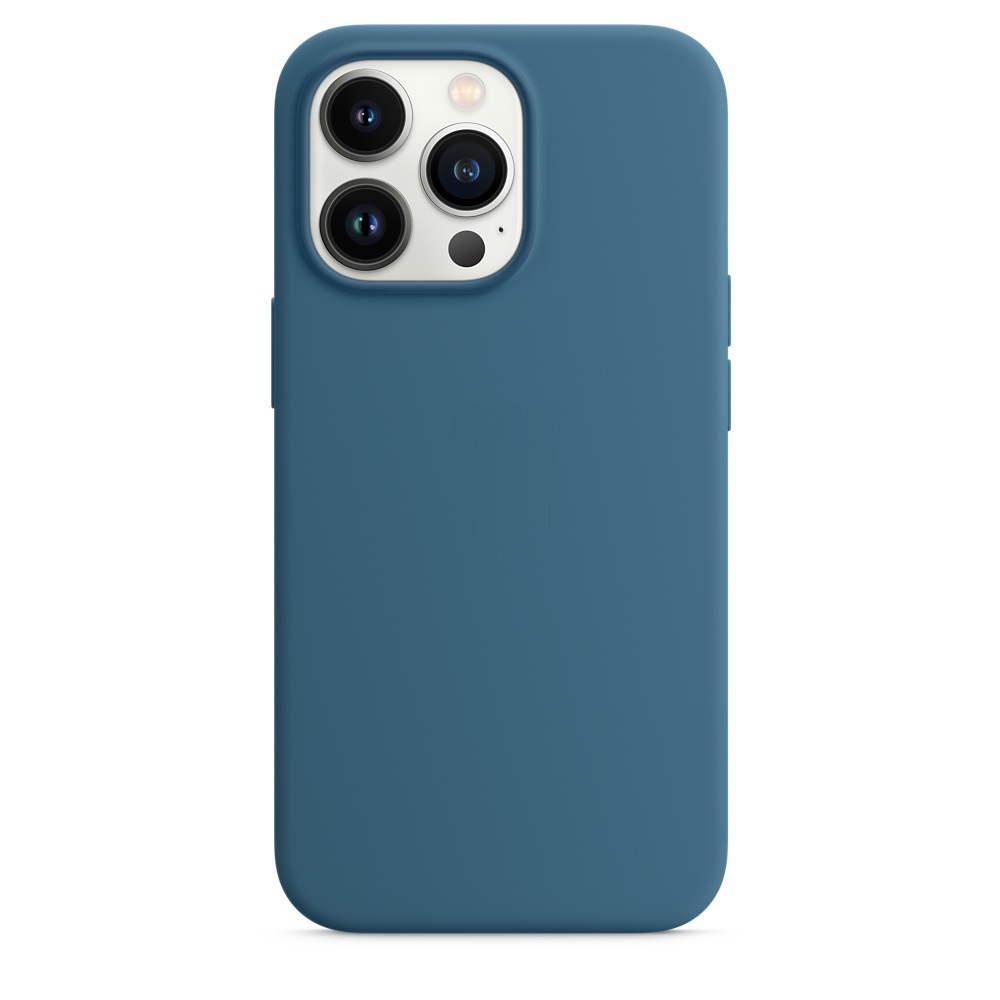 Силиконовый чехол Naturally Silicone Case with MagSafe Blue Jay для iPhone 13 Pro