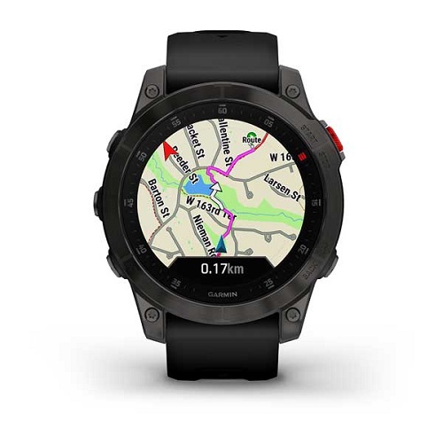 Умные часы Garmin epix (Gen 2) Sapphire - Black Titanium (010-02582-10)