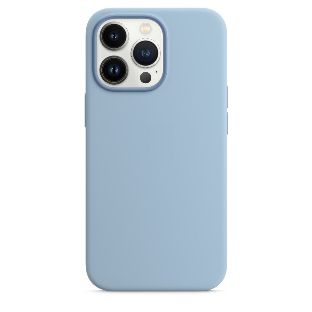 Силиконовый чехол Naturally Silicone Case with MagSafe Blue Fog для iPhone 13 Pro