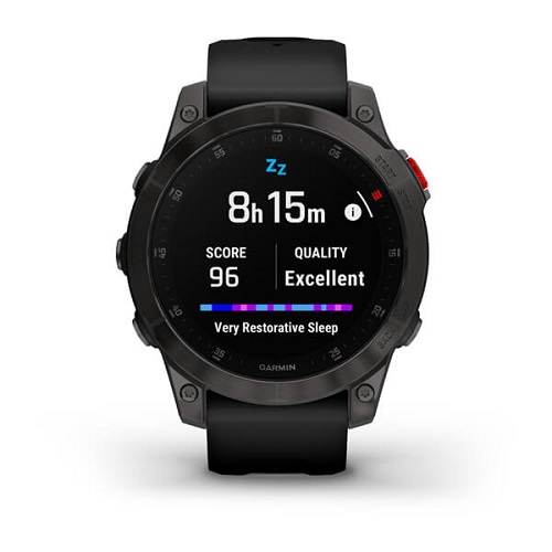 Умные часы Garmin epix (Gen 2) Sapphire - Black Titanium (010-02582-10)