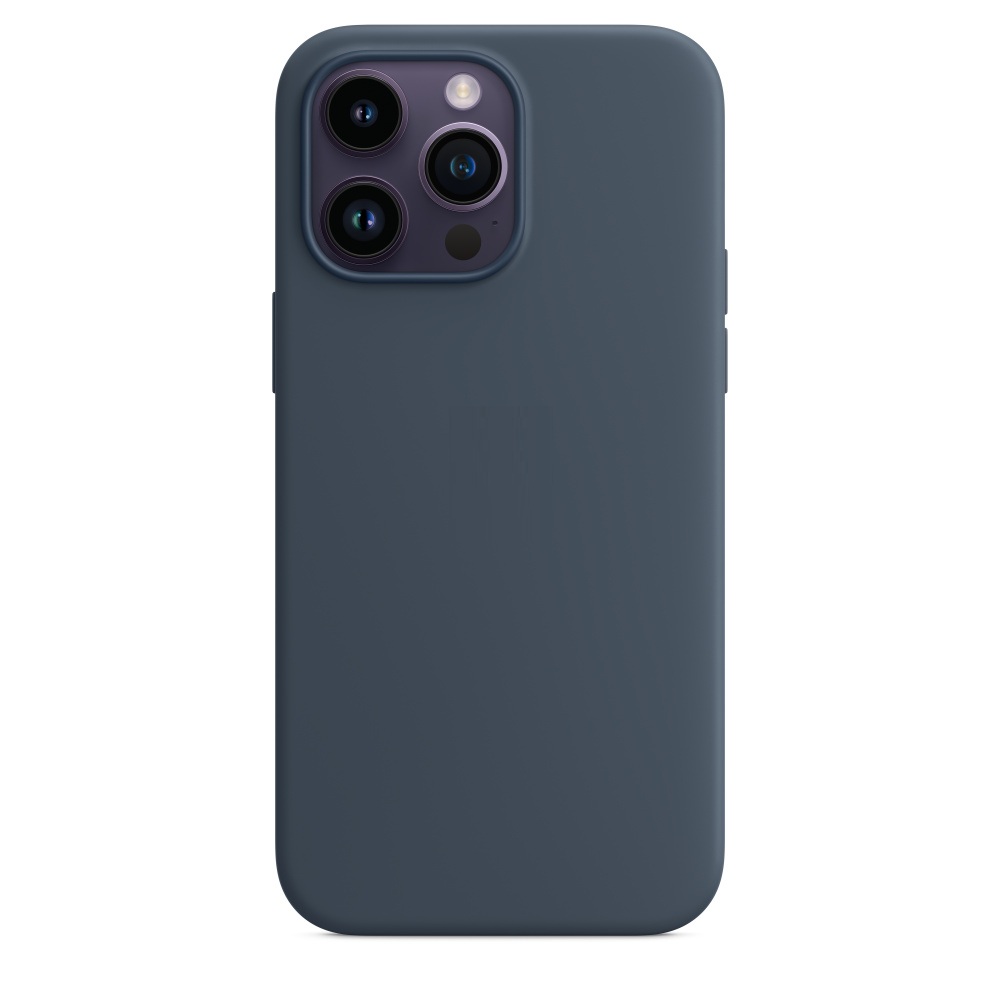 Силиконовый чехол Naturally Silicone Case with MagSafe Storm Blue для iPhone 14 Pro Max