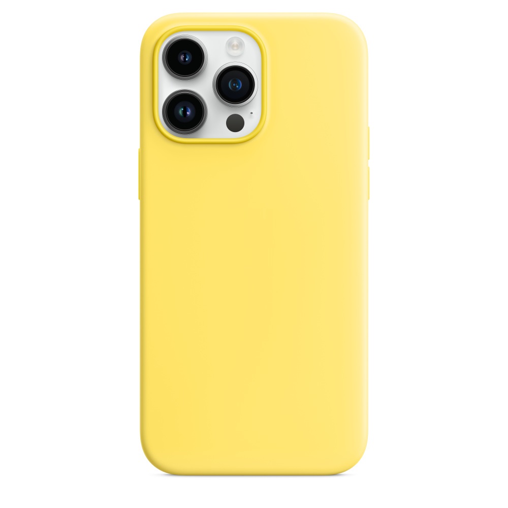 Силиконовый чехол Naturally Silicone Case with MagSafe Canary Yellow для iPhone 14 Pro Max